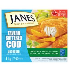 Janes Frozen Tavern Battered Cod
