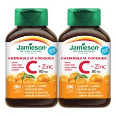 Jamieson 500mg Vitamin C Plus Zinc Dietary Supplement