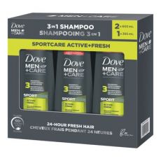 Dove Men Plus Care SportCare Active Plus Fresh 3-in-1 Shampoo