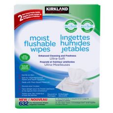 Kirkland Signature Moist Flushable Wipes With Two Travel Packs