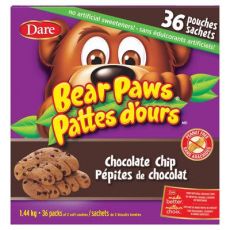 Dare Bear Paws Chocolate Chip Cookies