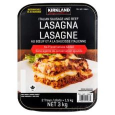 Kirkland Signature Sausage & Beef Lasagna