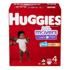 Huggies Little Movers Size 4 Plus Diapers