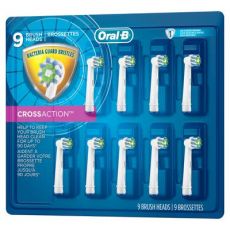 Oral-B CrossAction Electric Toothbrush Replacement Heads With Bacteria Guard