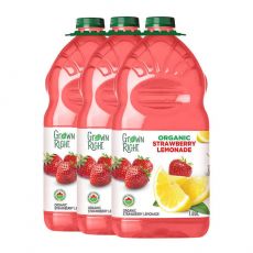 Grown Right Organic Strawberry Lemonade (3 x 1.89 L)
