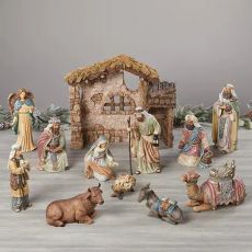 13-piece Hand-Painted Nativity Set