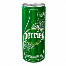 Perrier Carbonated Natural Spring Water Slim Cans